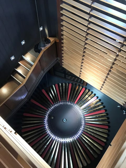 Pendule de Foucault, vue depuis la tour